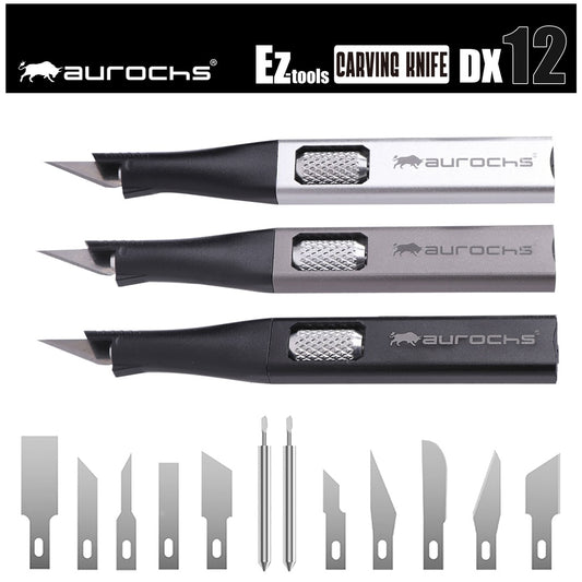 aurochs EZ-tools カービングナイフ DX12 刃先11種12刃枚付