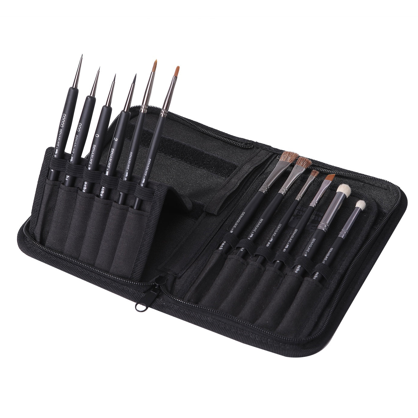 【せなすけ監修】aurochs × SENASUKE BRUSH MASTER 12本セット プロペインターが選んだ究極の筆 細部描写 ウェザリング 塗装全工程に対応 せなすけコラボ