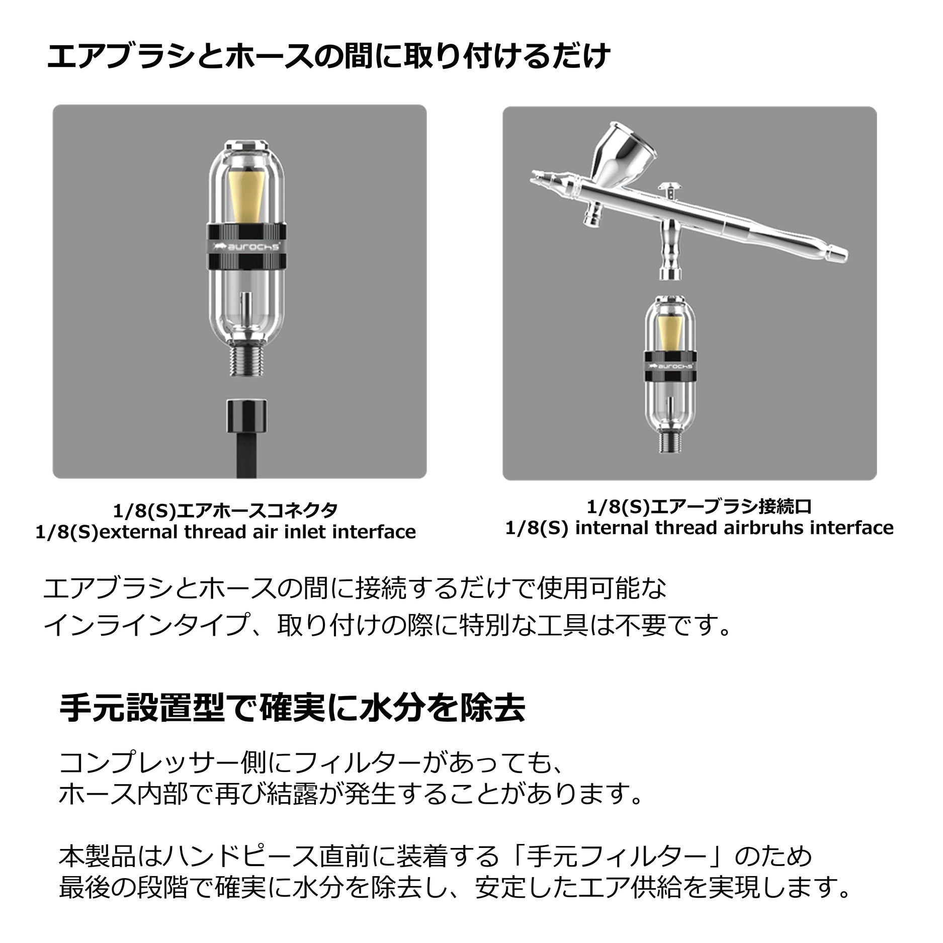 AERO CROSS air brush filters エアロクロス エアブラシ用エア