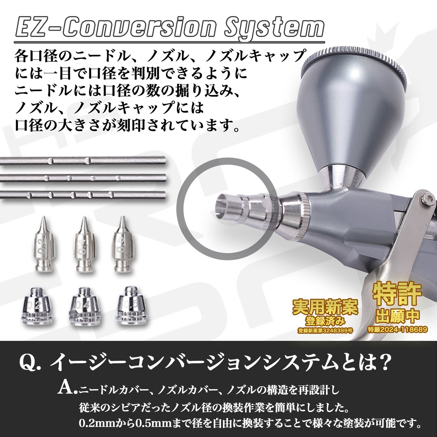 aurochs AERO CROSS portable ver.4.0  ハンドピース (ダブルアクション トリガータイプ)