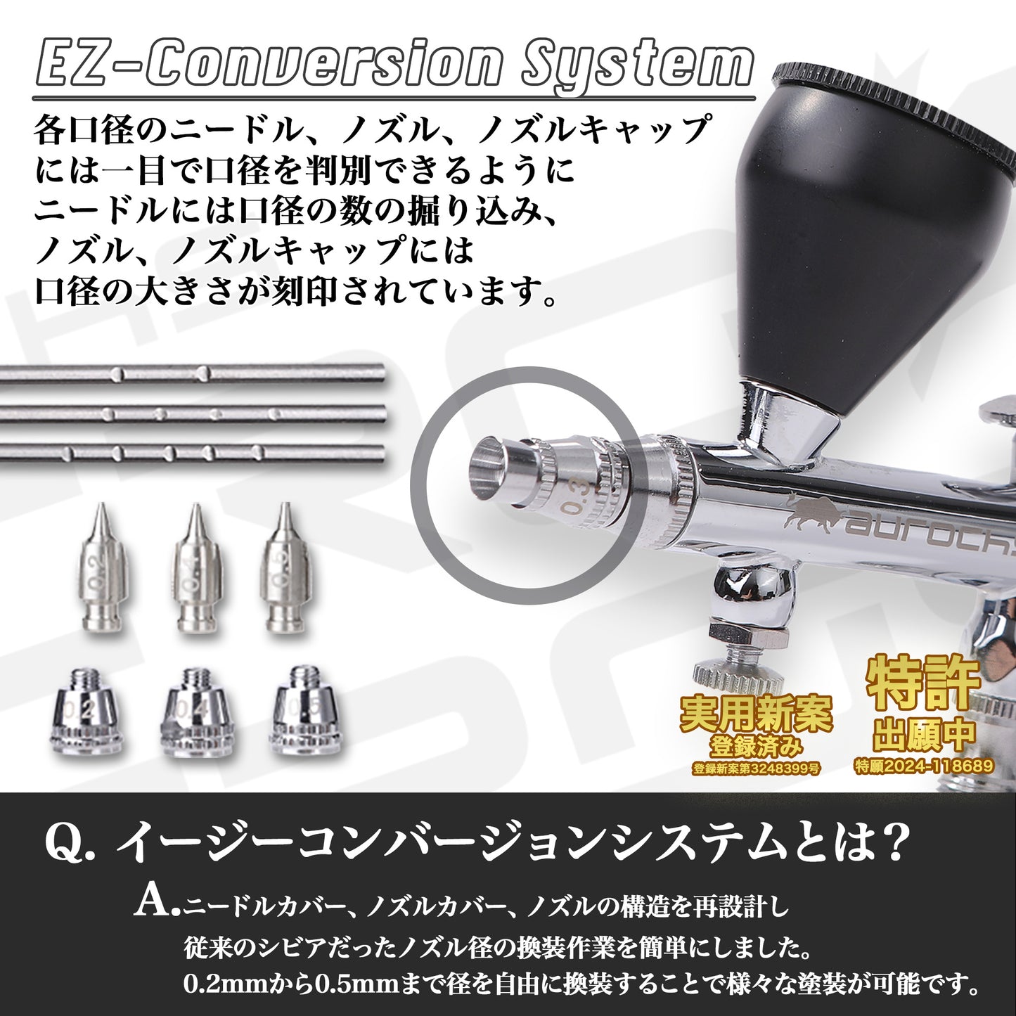 aurochs AERO CROSS portable ver.4.0  ハンドピース (ダブルアクション トリガータイプ)