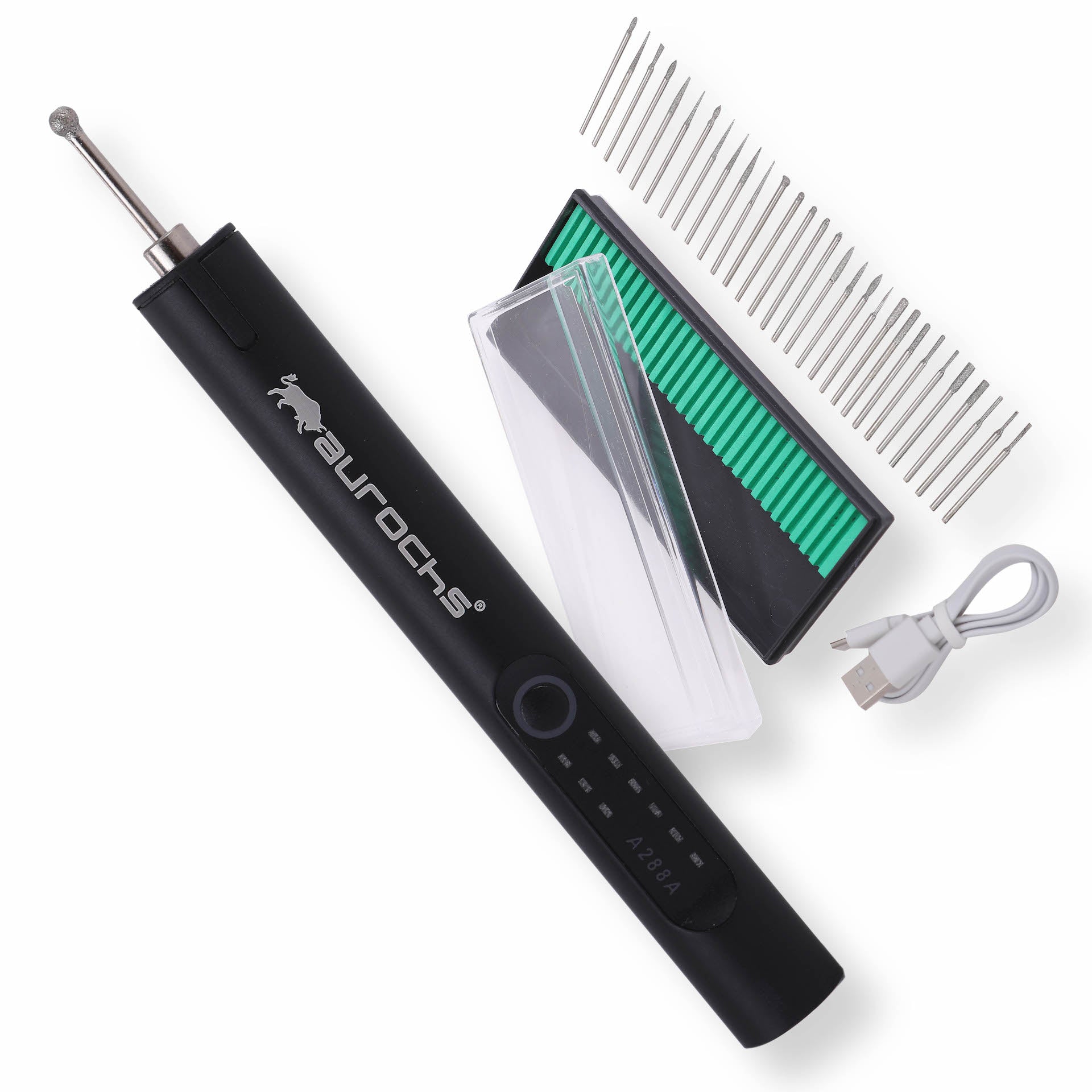 ミニルーター 充電式 4V リューター 3段変速 セット15000RPM高速回転